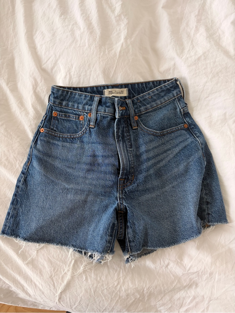 Madewell Women's Blue Denim Cutoff Shorts